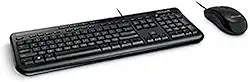 Teclado/mouse Microsoft 3J2-00022 Desktop 600 Combo 1 pacote com fio OEM preto caixa marrom