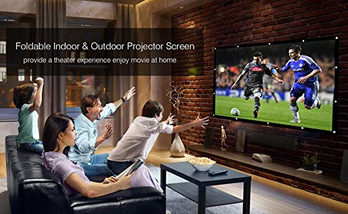 Pantalla manual plegable de proyector 120 pulgadas 16:9 miniatura 3