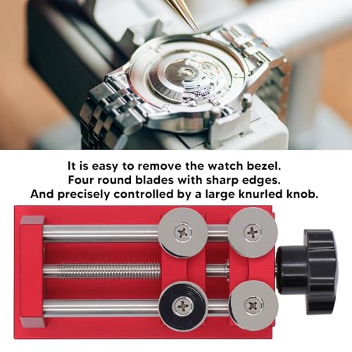 CYTGOUPER Watch Bezel Remover,4 Round Blades Watch Bezel Opener Removal Tools,Professional Bezel Removal Tool Watch Repair Tools Kits for Repair Maintenance - Thumbnail 3