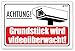 Schild Achtung | Videoüberwachung Schild | Dibond 3mm | 300x200mm | Bereich Wird videoüberwacht | Warnschilder | Hinweisschilder (Muster 2)