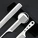 3 Pcs Metal Comb Stainless Steel Fine Tooth Comb Flat Top Barber Combs Professional Barber Comb Set Anti Static StylingComb Hairdressing Barbers Combs for Hair Stylist Women Men Hair Styling Cutting