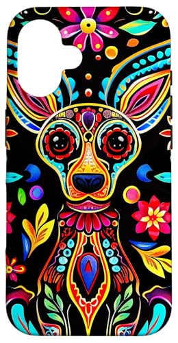Mexican Día De Los Muertos hairless dog Xoloitzcuintli decor Case for iPhone 16