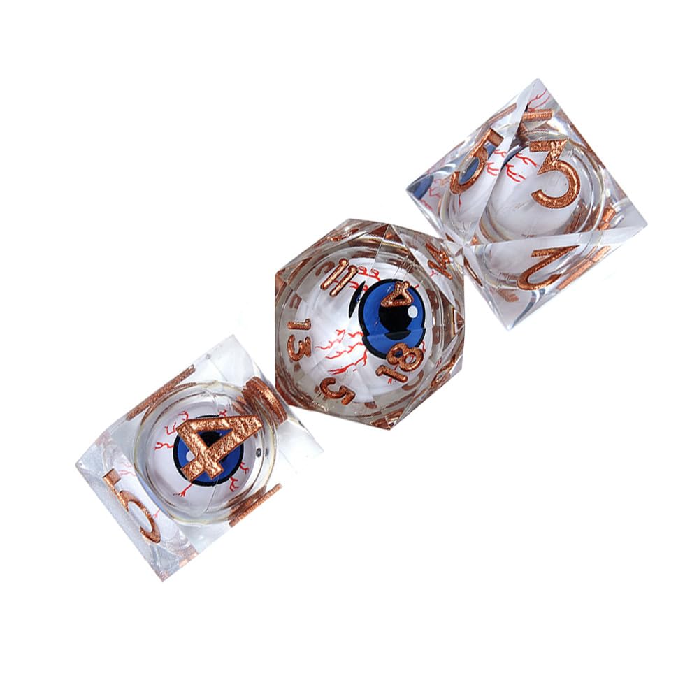 Sarini DND Dragon Eye Dice Dice Set Resin Sharp Edged Dice Set including Gift Box - Image 4