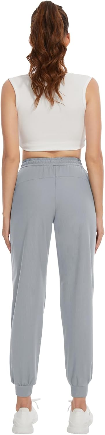 SEVEGO Women's 30"/32"/34"/36" Tall Inseam Joggers Lightweight Sweatpants Zipper Pockets Athletic Workout Lounge Pants - Image 9