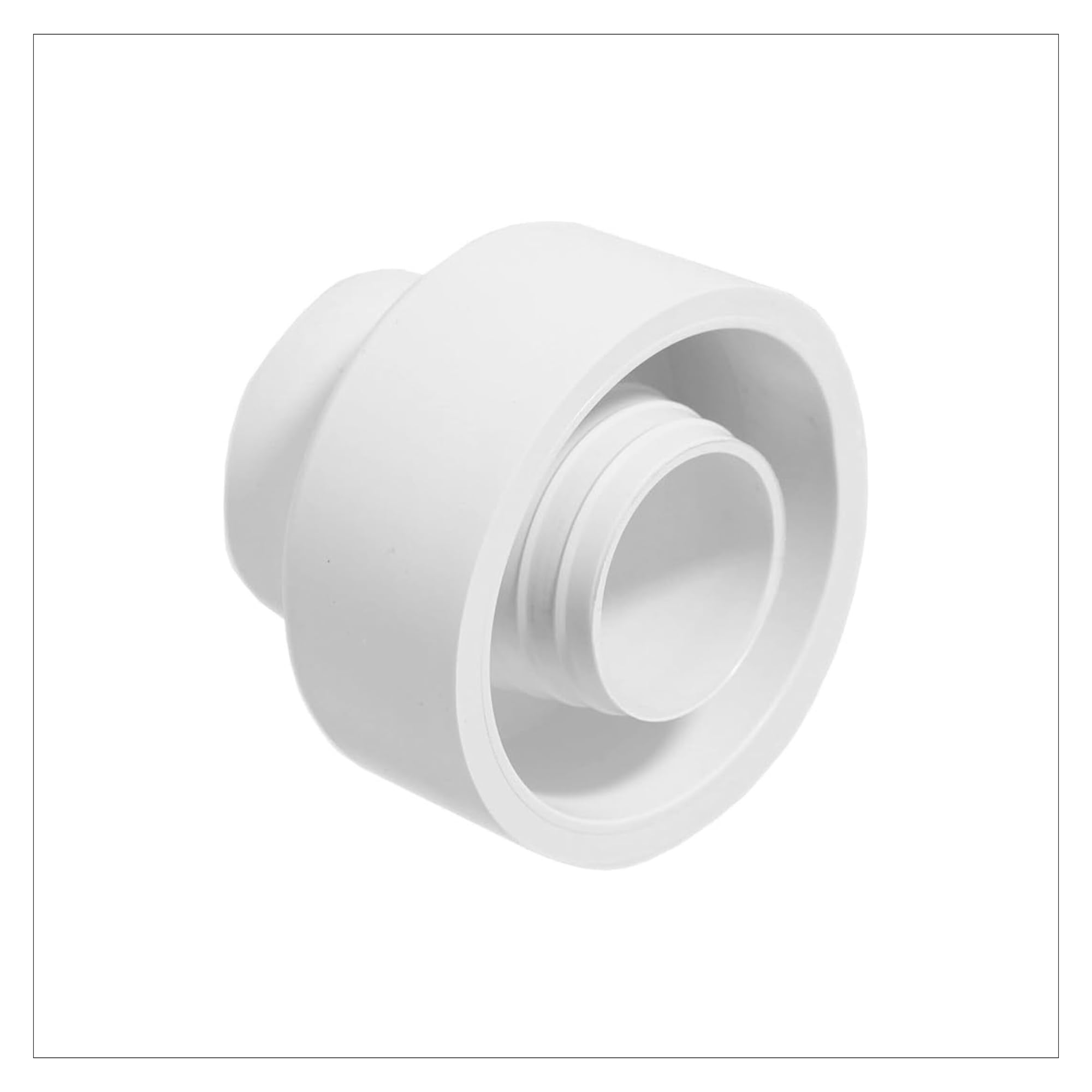 Sekoro White External Toilet Flush Cone Rubber - Pipe To Pan Flexible Sealing Connector