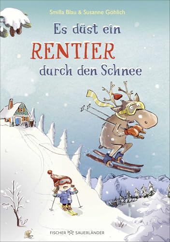 Es düst ein Rentier durch den Schnee: Das zweite Abenteuer von Flinn und Frieda! Humorvolle Wintergeschichte zum Vorlesen und gemeinsamen Lesen ab 5 Jahren