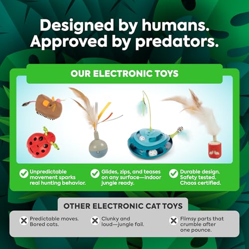 SmartyKat Hidden Hijinks Automatic Teaser Wand Cat Toy — view 4