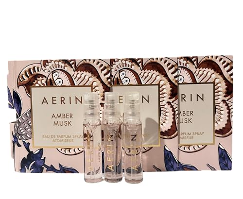 AERIN AMBER MUSK Sample Women Perfume Spray Vials 2 ml / 0.07 oz - set of 3