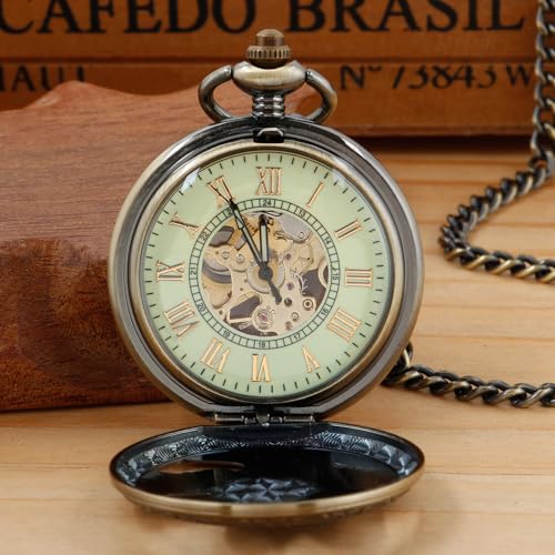 Reloj de bolsillo de bronce para bodas y eventos de etiqueta 4