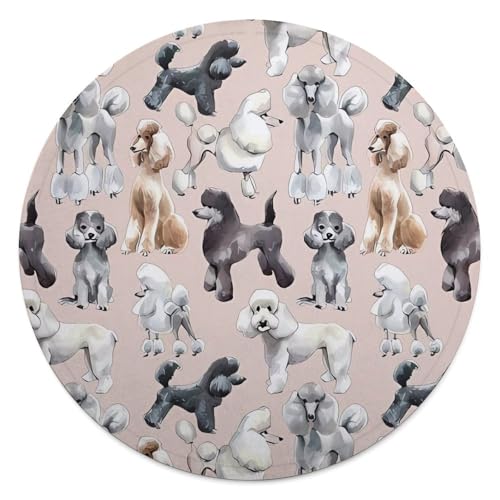 Couverture ronde en flanelle pour protéger et décorer le canapé