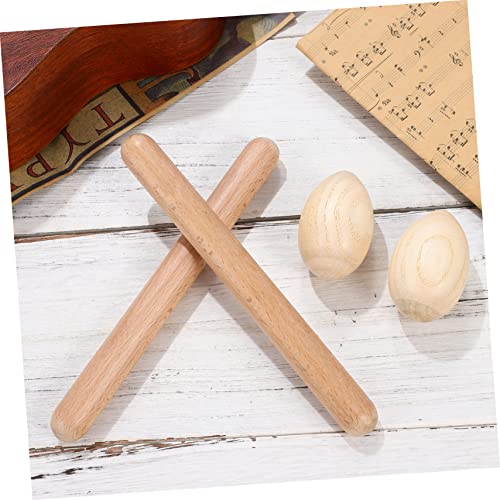 Mikinona 1 Set Sand Eggs Baby Instruments Musical Toys For Toddlers Kids Musical Toys Wooden Percussion Instrument Maracas Wooden Musical Eggs Rhythm Music Lummi Stick Music Lummi Sticks 5A #TOP4