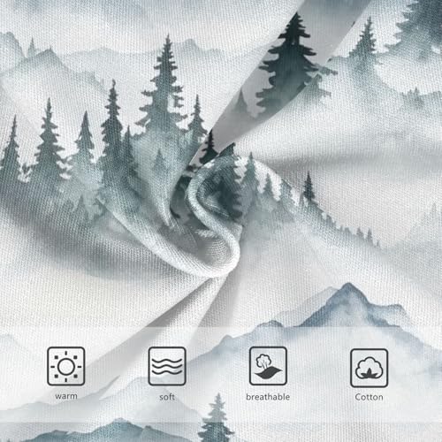 Underwear for Girls, Pine Trees Mountain Toddler Girl Panties, Cotton Girls Underwear, 2T–8 Years3