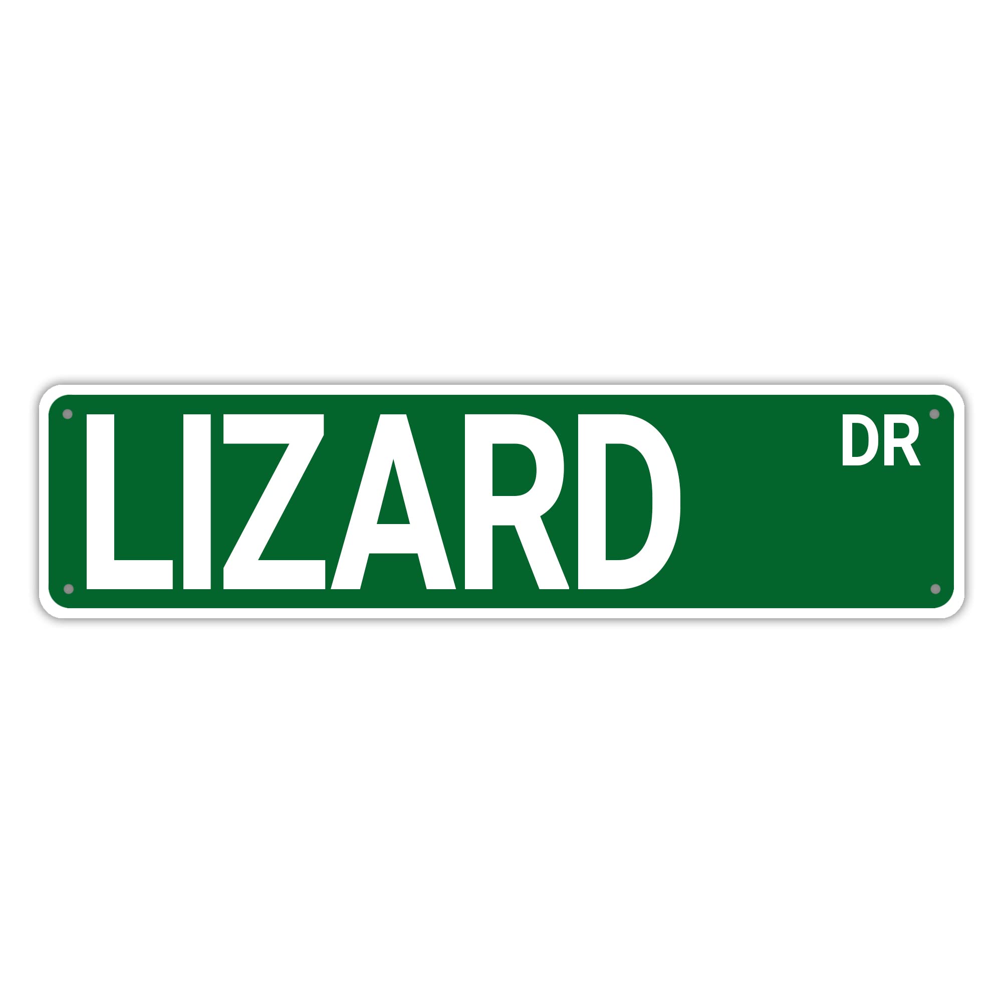 Lizard Dr Retro Tin Signs Aluminum Metal Sign Gift for Home Kitchen Garden Wall Porch Decor UV-Resistant Funny Decor 4x16 Inch
