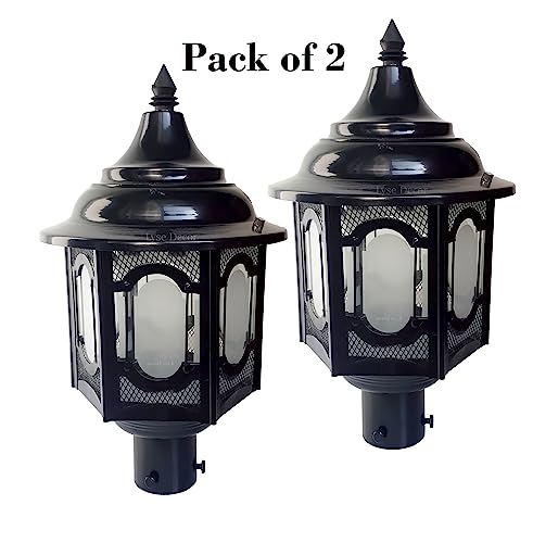 Image of Lyse Decor gate Lights for Outdoor Waterproof, gate Lights for Home gate Pack of 2, Main Pillar Waterproof, gate Light lamp, Boundary Lights, Pillar Lamps
