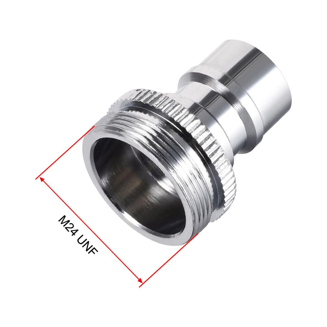 2pcs Portable Dishwasher Sink Faucet Adapter with Aerator, silver