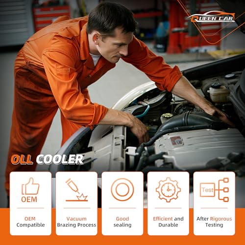 Engine Oil Cooler Kit Compatible with Ford F250 F-350 F450 F550 Super Duty 6.0L V8 Diesel Engine 904-228
