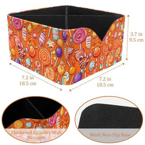 Boîte de rangement orange pour outils d'écriture et fournitures d'art - 4