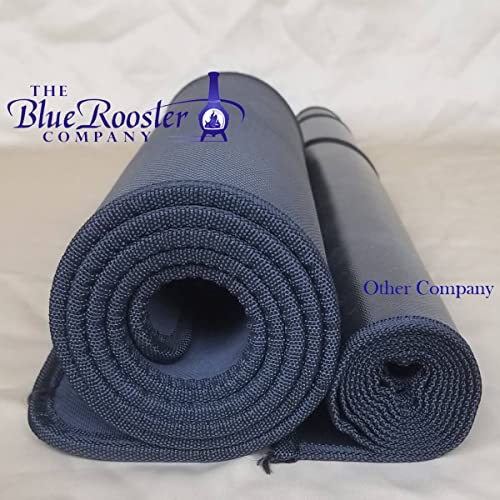 The Blue Rooster Half Round Flexible Fire Resistant Chiminea and Fireplace Hearth Pad - Thumbnail 4