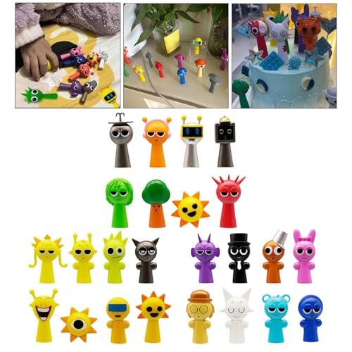 Image of ATORSE Sprunki Figures Set Gift Cute Cartoon Figurines for Kids Adults Fans Friend Style A|Toys & Hobbies