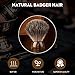 Updated 2020 Version Pure Badger Shaving Brush, Engineered for The Best Shave of Your Life. Travel Shaving brushes for men for Safety Razor, Double Edge Razor, Straight Razor or mens Shaving
