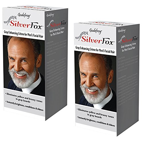 Godefroy Silver Fox Gray Enhancing CrÃ¨me For Men's Facial Hair 3 oz (Pack of 2)