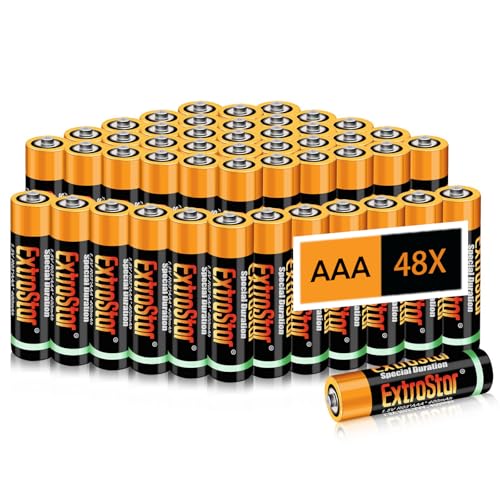 EXTRASTAR Zink-Carbon-Batterien AAA 1,5V (48 Stück) –...