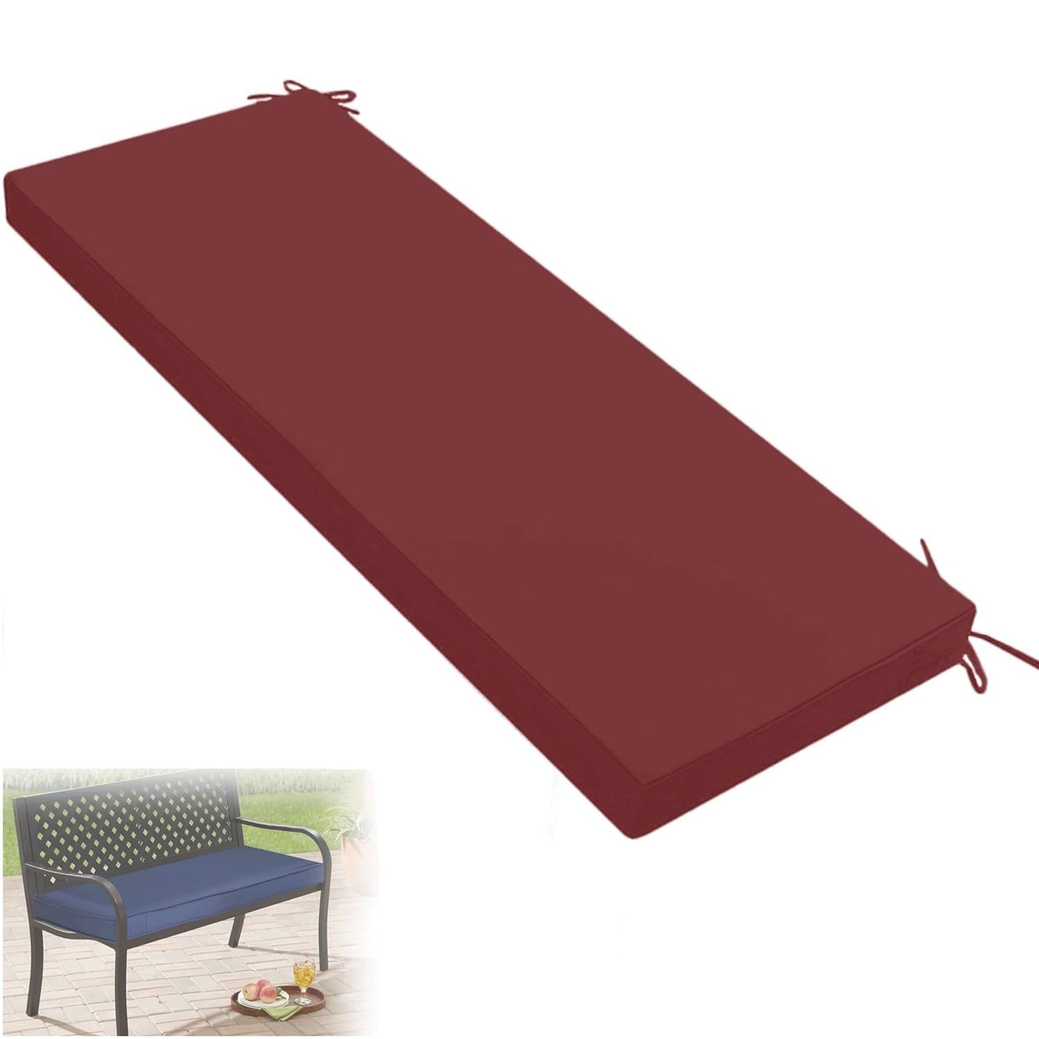Coussin de balancelle de patio imperméable et matelas pour chaise de jardin 2 3 places