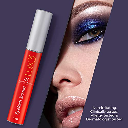 Botanic Hearth Lux3 Brow And Eyelash Growth Serum - Eyelash Serum With Biotin, Vitamin E & Peptides - Lash Serum For Visibly Longer & Plumper Lashes And Brows, Cruelty Free, Hypoallergenic - 5 Ml #TOP4