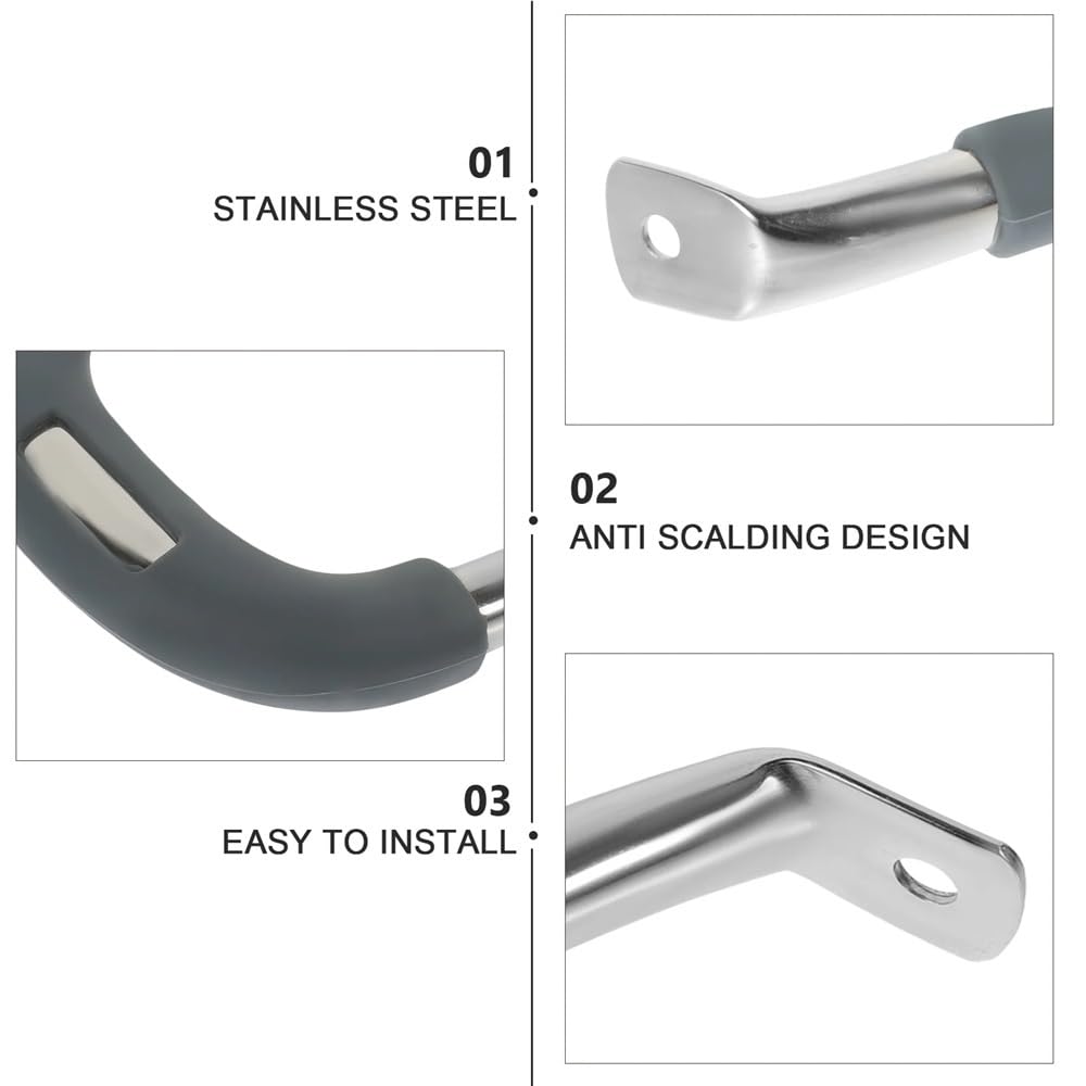 Ersatzgriff für Töpfe, Topfgriffe Ersatzteile for Kochgeschirr Grau 2er oder 4er Pack(Gray 2,4pcs)