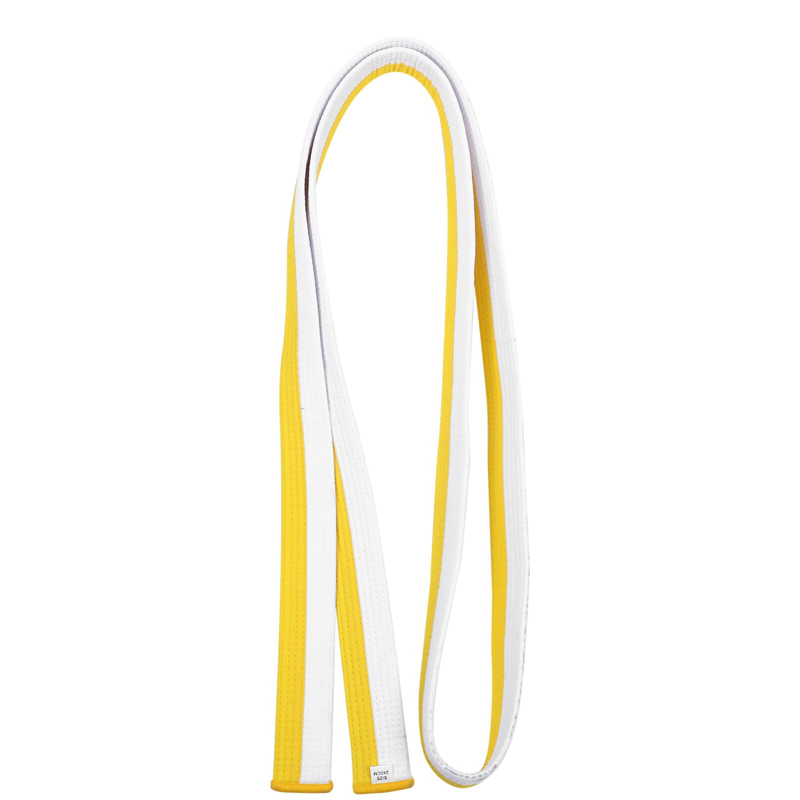 Baluue Taekwondo Colored Ranking Belts Martials Art Judo Karate Aikido Uniform Belt for Kids Adults White Yellow