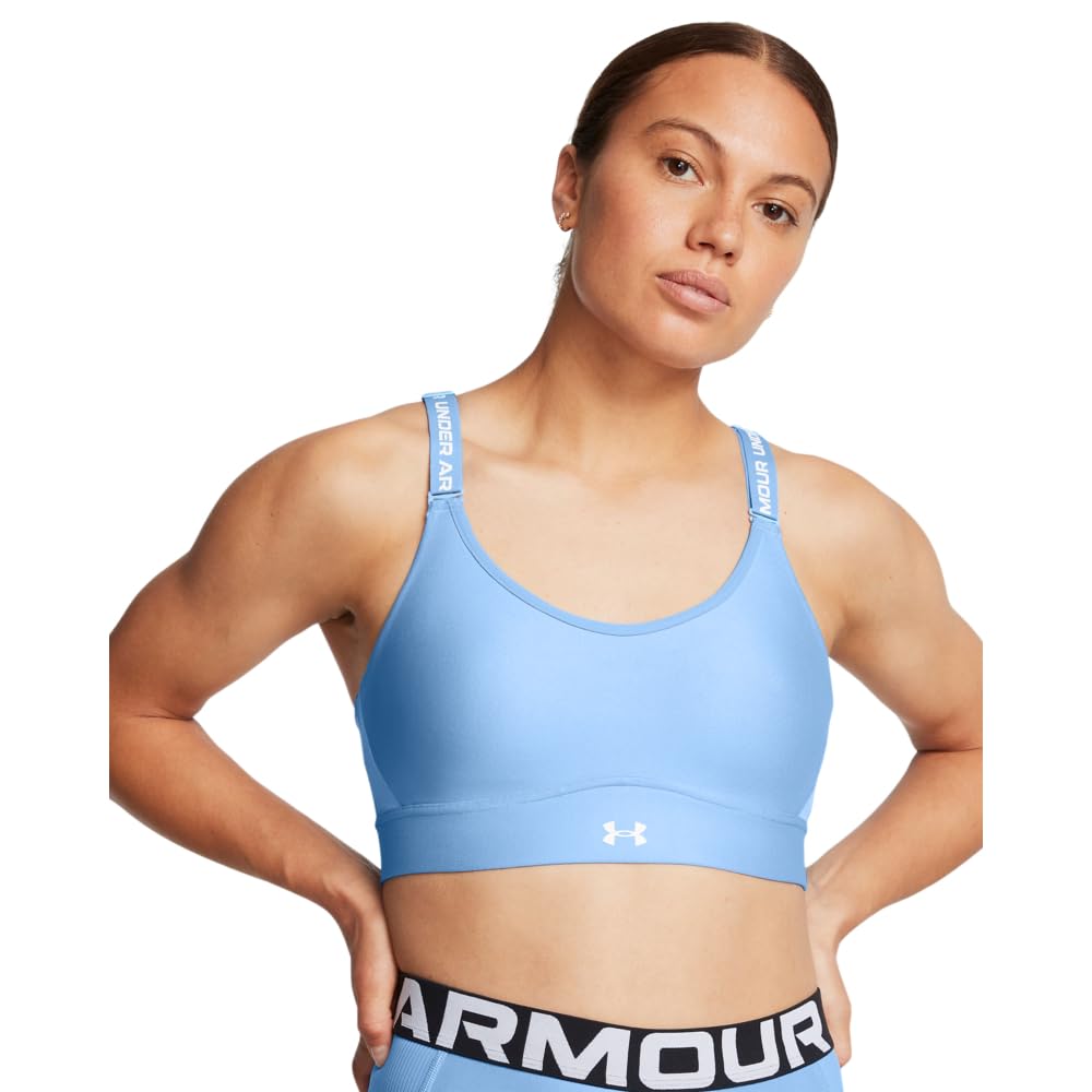 Under Armour Women's Armour Mid Heathered Sports Bra