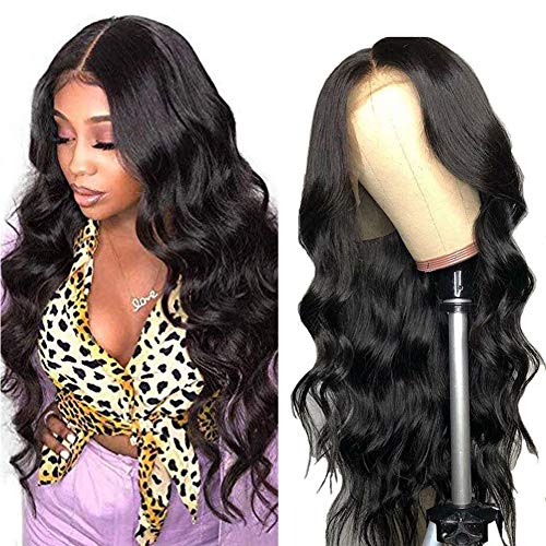 Lace Front Wig Body Wave 13X6 Human Hair Indian Remy Wet And Wavy Bleach Knots Free Deep Part Sapce Pre Plucked Hairline With Baby Hair Glueless 8A Grade 130% Density 18 Inch