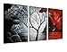Produktbild Wieco Art - Large Size The Cloud Tree 3 Panels Modern Giclee Canvas Prints Artwork Abstract Seascape Paintings Reproduction Sea Beach Photo Printed on Canvas Wall Art Ready to Hang for Living Room Bedroom Home Decoration by Wieco Art