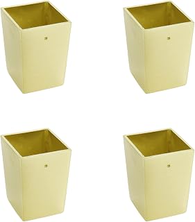 Geesatis Golden Table Feet Cover Caps, 4PCS,1.38" Upper, 1.2" Bottom