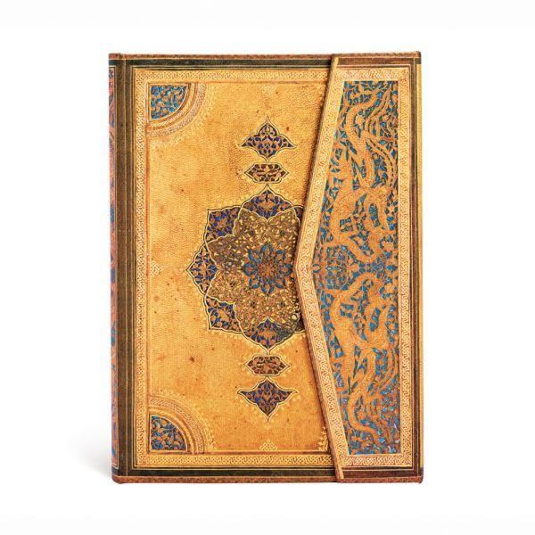 Cuaderno midi safavid Paperblanks con páginas rayadas para escritura elegante 4
