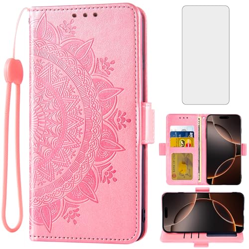 Coque iPhone 16 Pro antichoc avec protège-écran intégré et fentes pour cartes