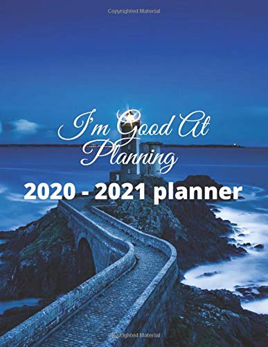 I'm Good At Planning 2020 - 2021 Planner: 24 Months Calendar, 2 Year Appointment Calendar, Business Planners, Agenda Schedule Organizer and Journal with golden black cover (2020-2021 Monthly planner)