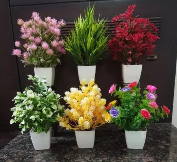 Set of 6 Artificial Flower and Plants for Home Office Class Shop Decoration (B0B2S6Y4FB) Amazon Price History, Amazon Price Tracker