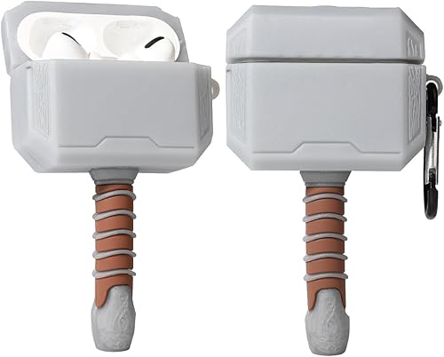 Miniatura 7 de Bonita funda para AirPods Pro de 21 generación (202320222019) con llavero, diseño de radio de dibujos animados en 3D, funda de carga de silicona