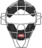 Rawlings Lightweight Hollow Wire Umpire Mask, Black, Adult