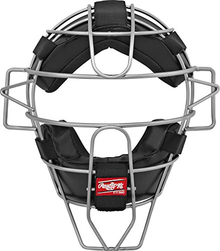 Rawlings Lightweight Hollow Wire Umpire Mask, Black, Adult