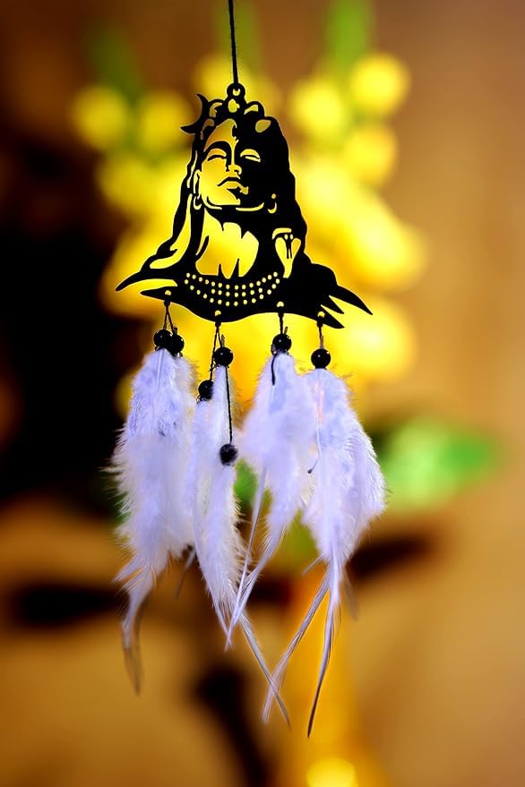 Handmade Lord Shiva Dream Catcher for Good Luck, for Home & Office Decor, Bedrooms, Gifting, Car Hanging (Pack of 1)