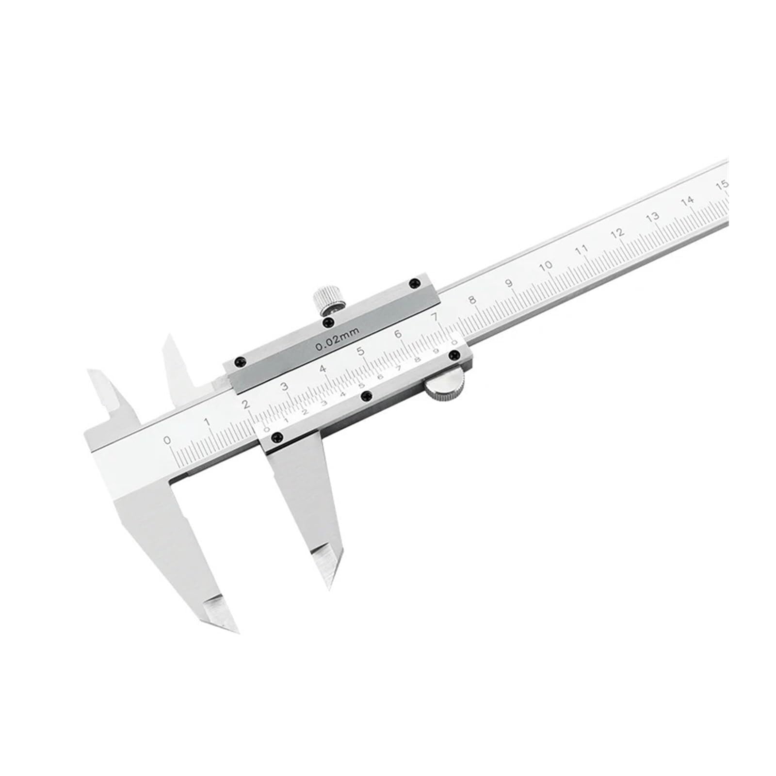 Suwmiarka ze stali węglowej 0-150 mm / 0-200 mm / 0-300 mm | precyzyjny suwmiarka ze śrubą ustalającą i pomiarem głębokości | nierdzewna suwmiarka do metalu, drewna i druku 3D (pudełko 0-300 mm)