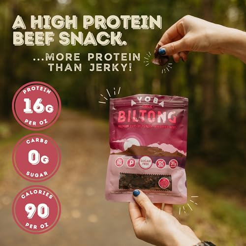 Ayoba Grass Fed Beef Biltong Slices, Variety Pack (2 Ounce, Pack of 3) - Authentic South African Protein Snacks - Keto-Certified,Paleo-Certified, Gluten Free, and Sugar Free Beef Biltong