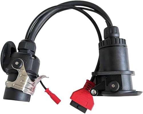 ISO 7638 7pin (EBSABS) Adaptador, remolque y cable de diagnóstico de camión para conectar para diagnóstico de remolque Autocom, para Texas, para