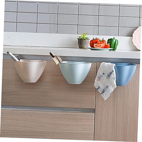 Caneca de basura colgante rectangular verde para cocina miniatura 4