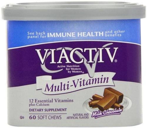 Viactiv Multi-Vitamin Soft Chews, Milk Chocolate, 60-Count Hub #TOP1