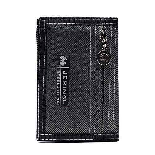 OB OURBAG Hombre Carteras Cartera de Lona Vertical Masculino Bolso Carteras Negro