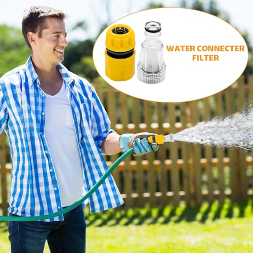 Image of HASTHIP Washer Connectors Set of 12Pcs High Pressure Washer Connectors Adapters with 6Pcs 1 /2 Inches Quick Connectors & 6Pcs 3 /4 Inches Transparent Hose Connectors with Built in Filter