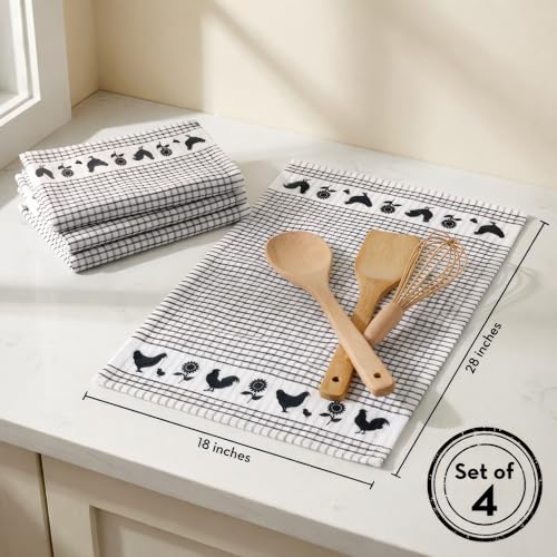 Cackleberry Home Chicken and Sunflower Kitchen Towels #TOP17